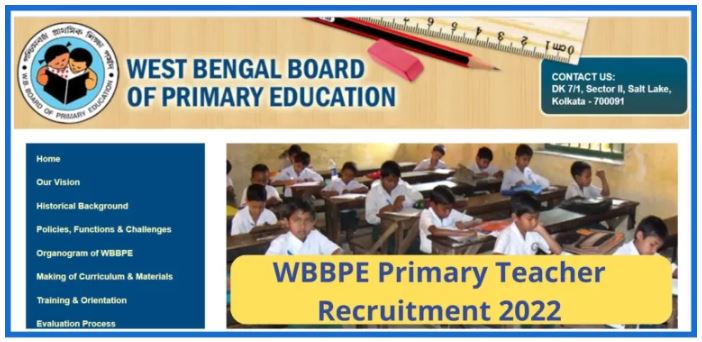 WBBPE Primary Teacher Recruitment 2022